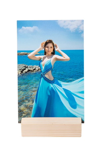 Wood Photo Print Stand — print-on-demand product photo