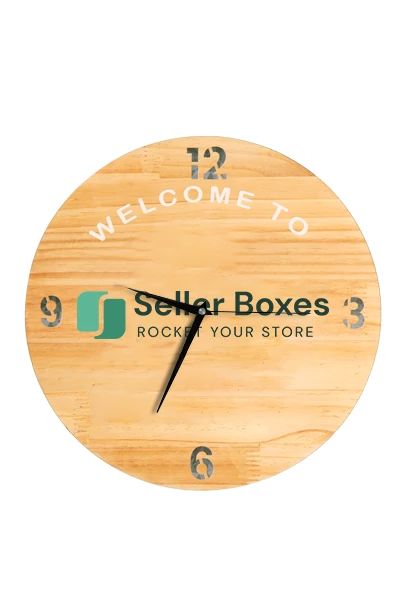 Wooden Clock — print-on-demand product photo