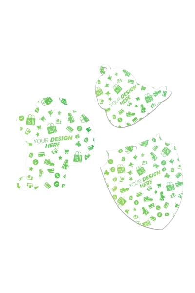 Custom White MDF Mica Ornament — print-on-demand product photo