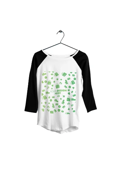 3/4 Sleeve Raglan — print-on-demand product photo