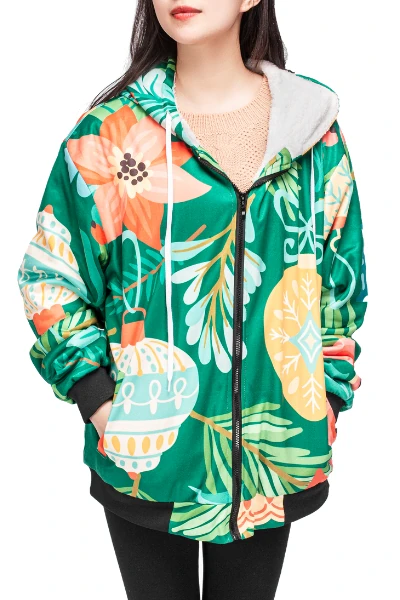 All Over Print Fleece Hoodie — print-on-demand product photo
