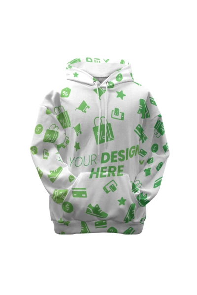 All Over Print Hoodie (Premium) — print-on-demand product photo