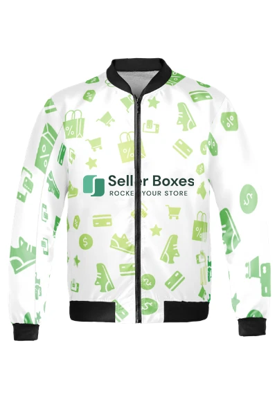 AOP Fleece Bomber Jacket — print-on-demand product photo
