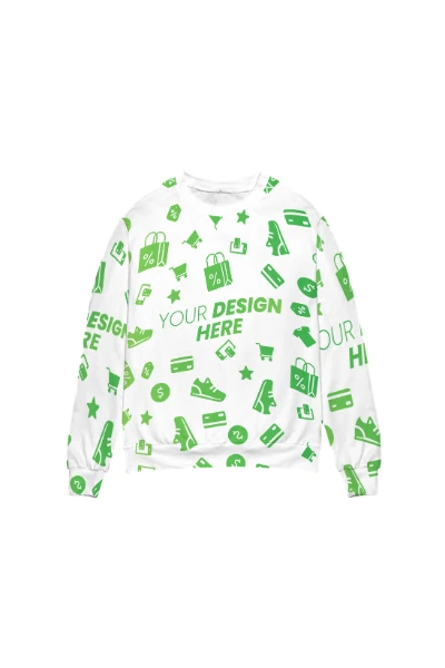 All Over Print Sweatshirt (Lightweight) — print-on-demand product photo